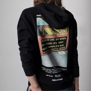 Zadig & Voltaire Black Graphic Hoodie